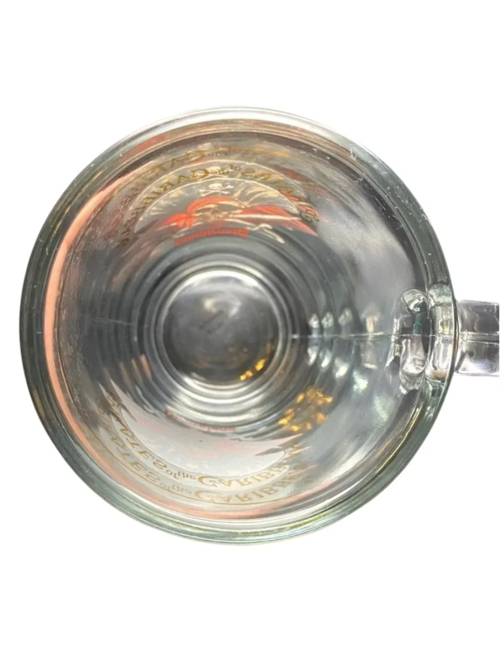 DISNEY Pirates of the Caribbean Beer Mug – Heavy Glass with Skull & Crossbones